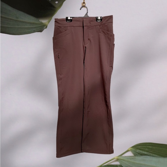 Mountain Hardwear Ladies Size 8 Brown Water Resistant Shell Pants - Picture 4 of 14